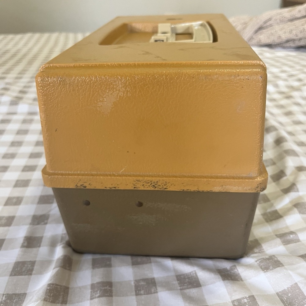 VTG 1979 Plano 3 Tray Tackle Box Fishing Outdoor Camping USA Made Handle - Picture 7 of 11
